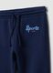 Blue pure cotton jogger set with sporty print_2