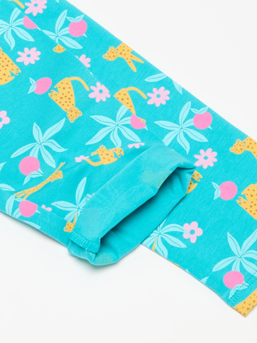 Three-quarter leggings with print_2