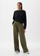 Wide-leg trousers with high waist and darts_0
