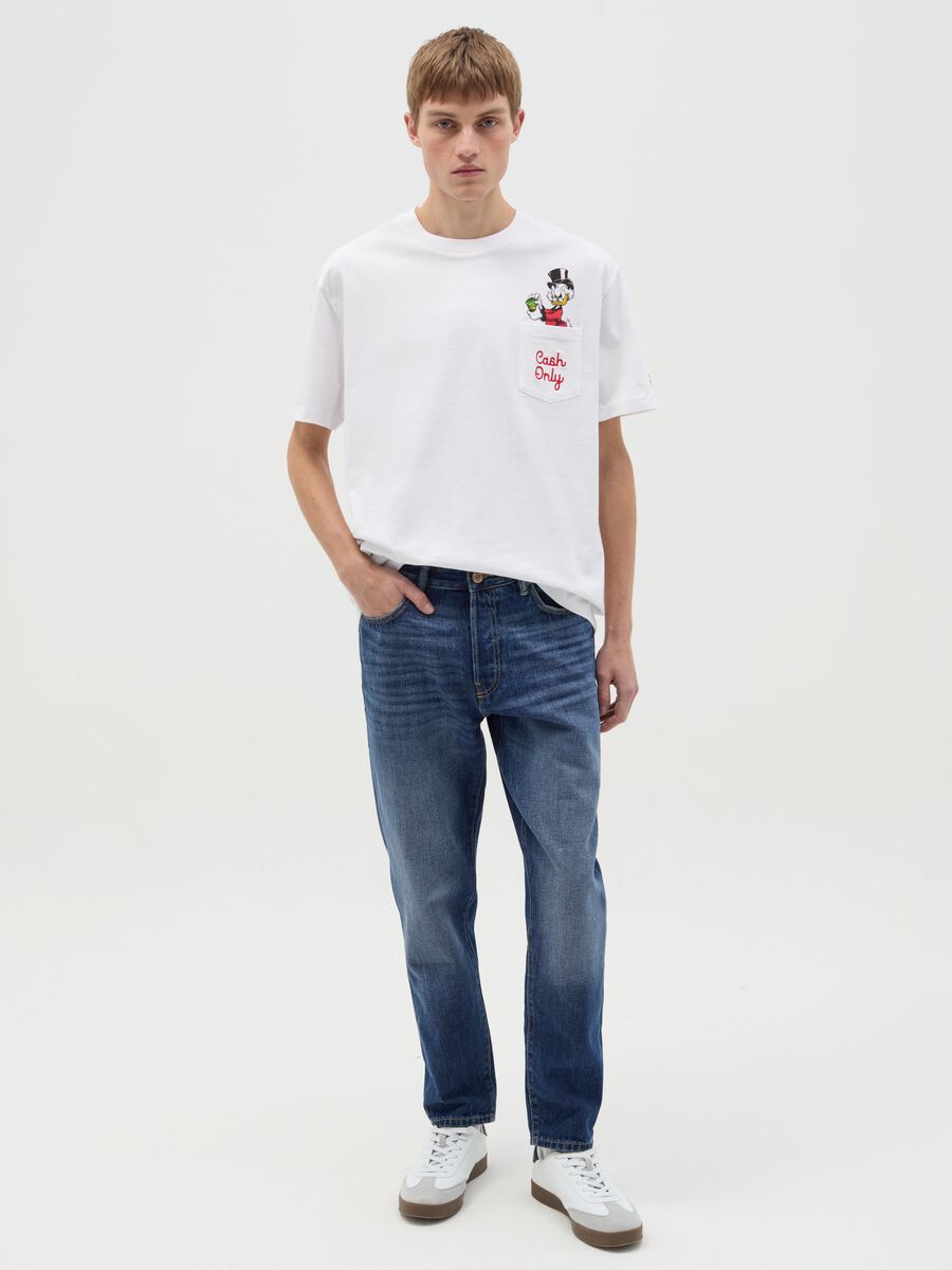Cotton T-shirt with Scrooge McDuck print_1