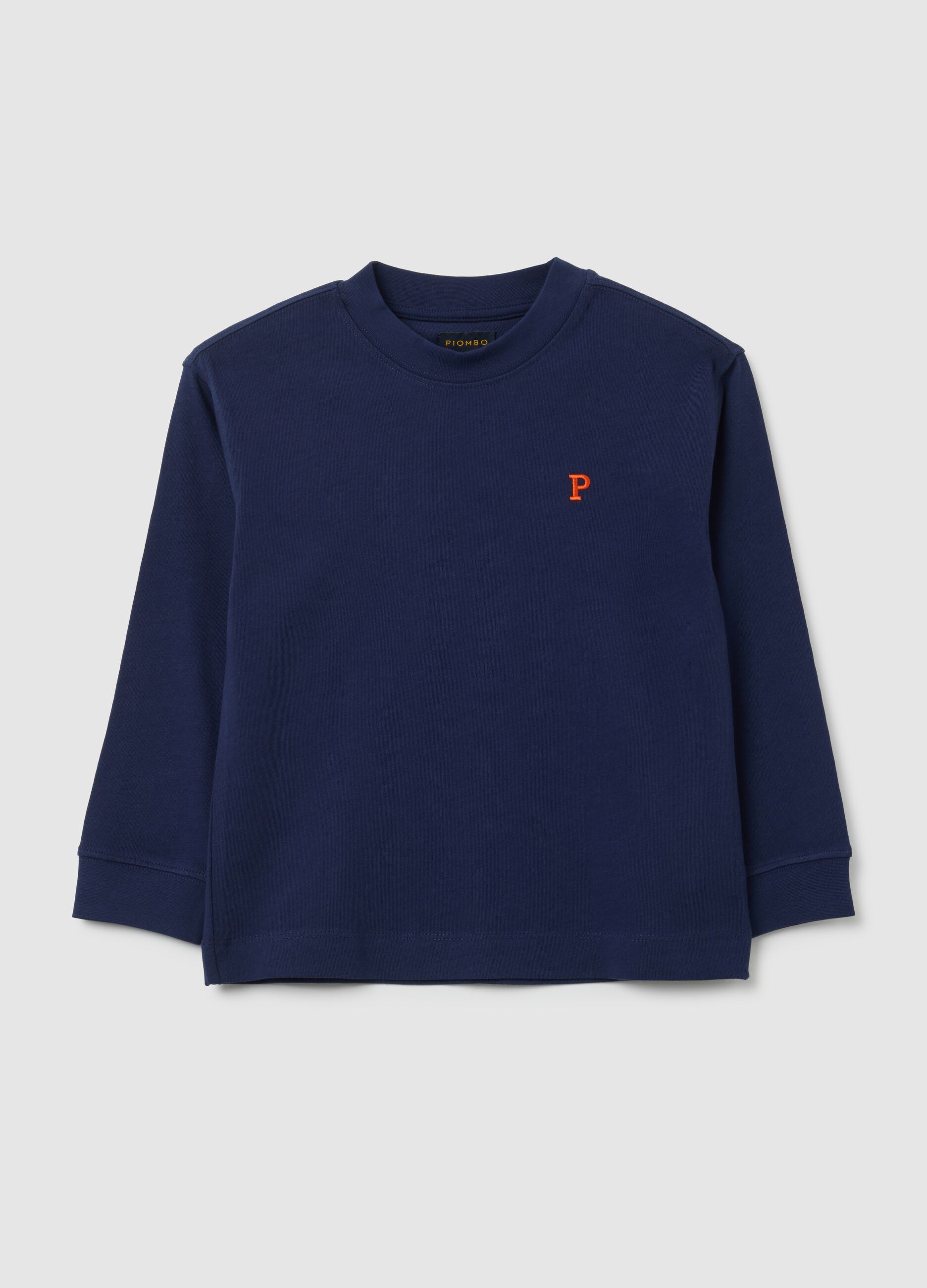 Children's blue pure cotton t-shirt regular fit