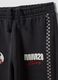 Pantaloni jogger neri in misto cotone con elastico e stampa Mickey_3