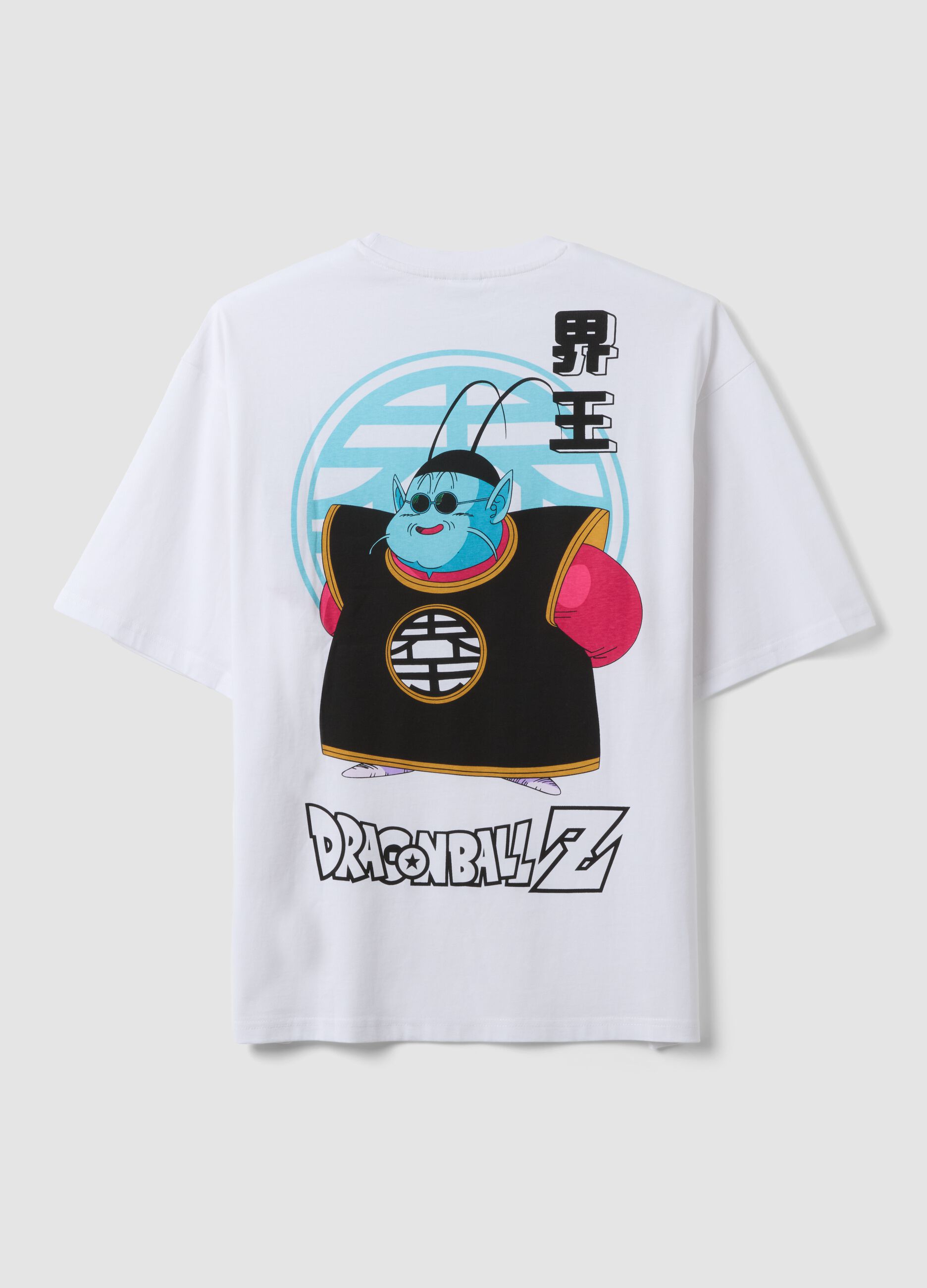 White 100% cotton T-shirt with Dragon Ball Z graphic print