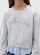 Girls' grey cotton blend sweatshirt with regular fit_2