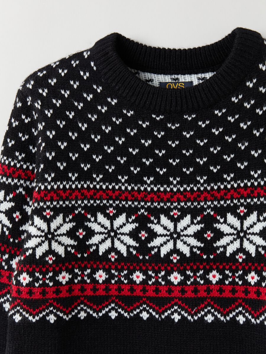 Pullover con disegno norvegese jacquard_2