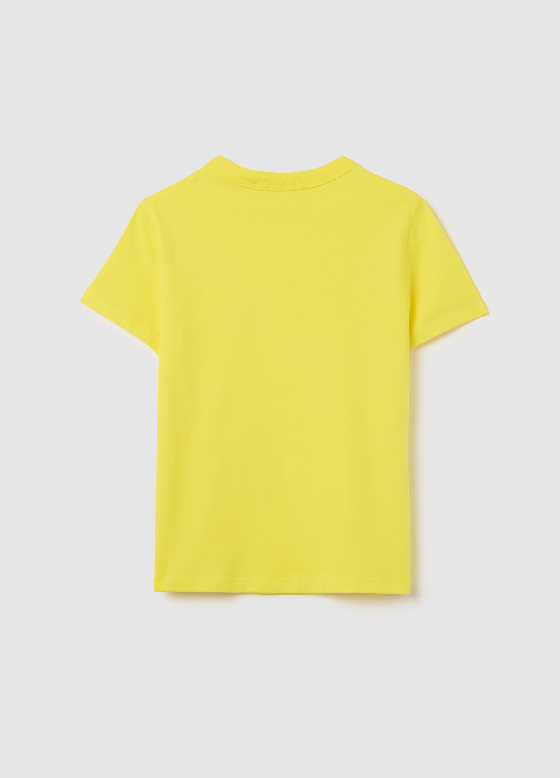 Yellow T-shirt in organic cotton