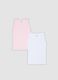 2-pack pink and white organic cotton vests for girls_0