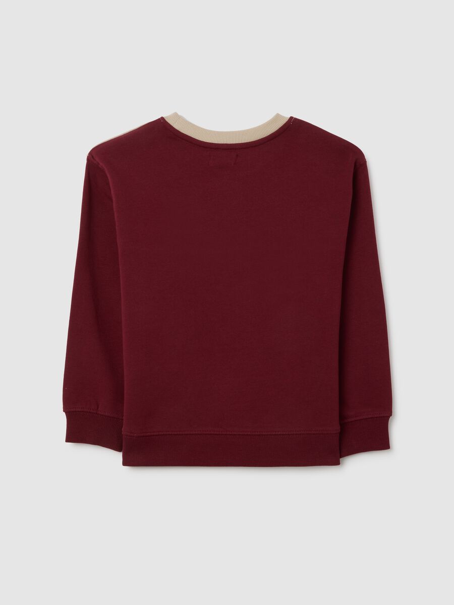 Children's multicolour pure cotton sweatshirt with oversized fit_1