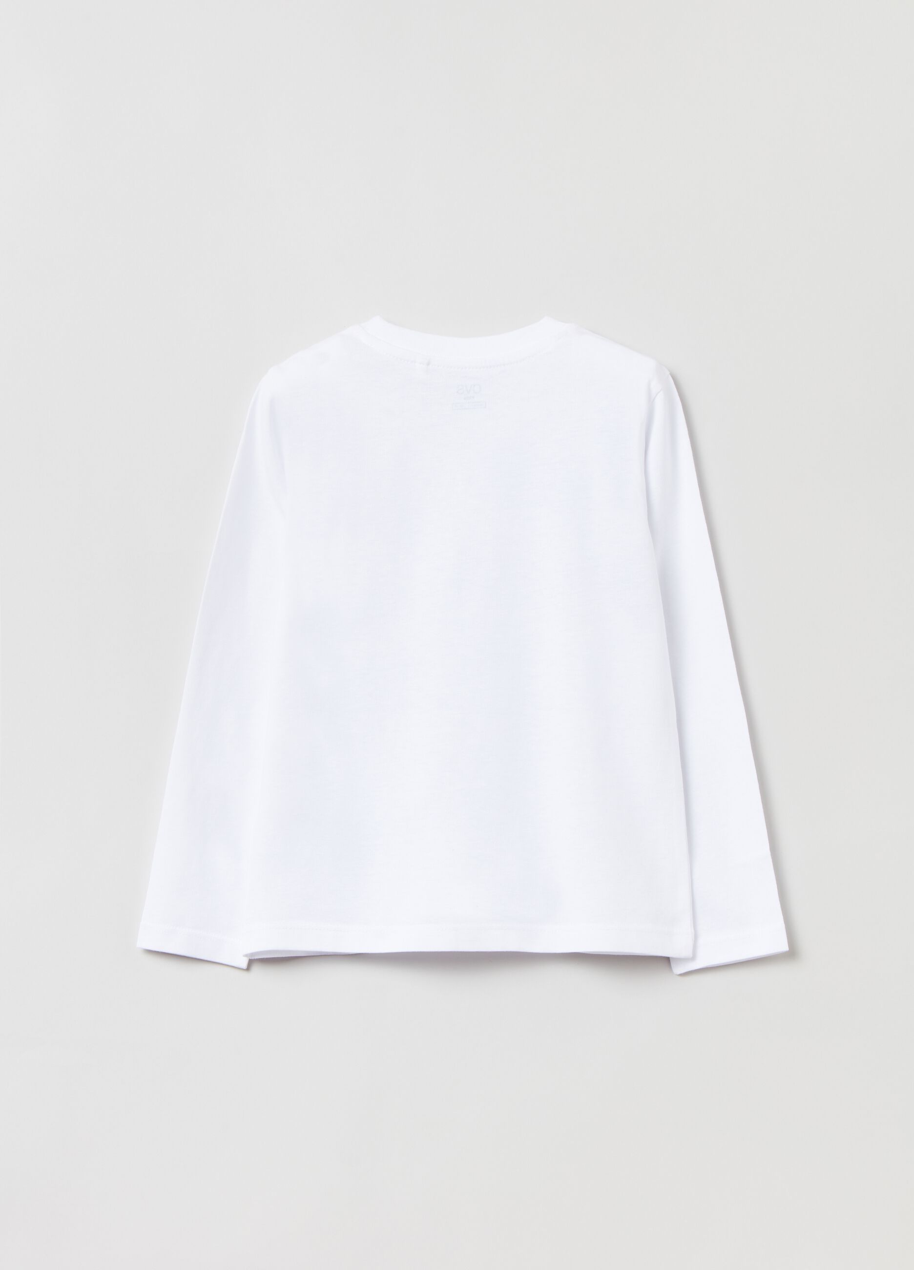 T-shirt a maniche lunghe in cotone_1