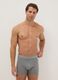Three-pack of grey stretch cotton boxer briefs regular fit_0
