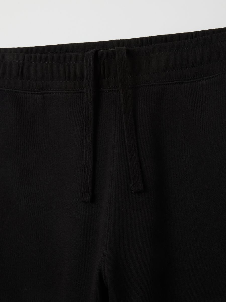 Black pure cotton oversized trousers_1