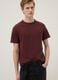 Red pure cotton regular fit T-shirt_3