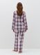 Long pyjamas in check flannel with lurex_2