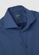 Blue stretch cotton slim fit shirt_1