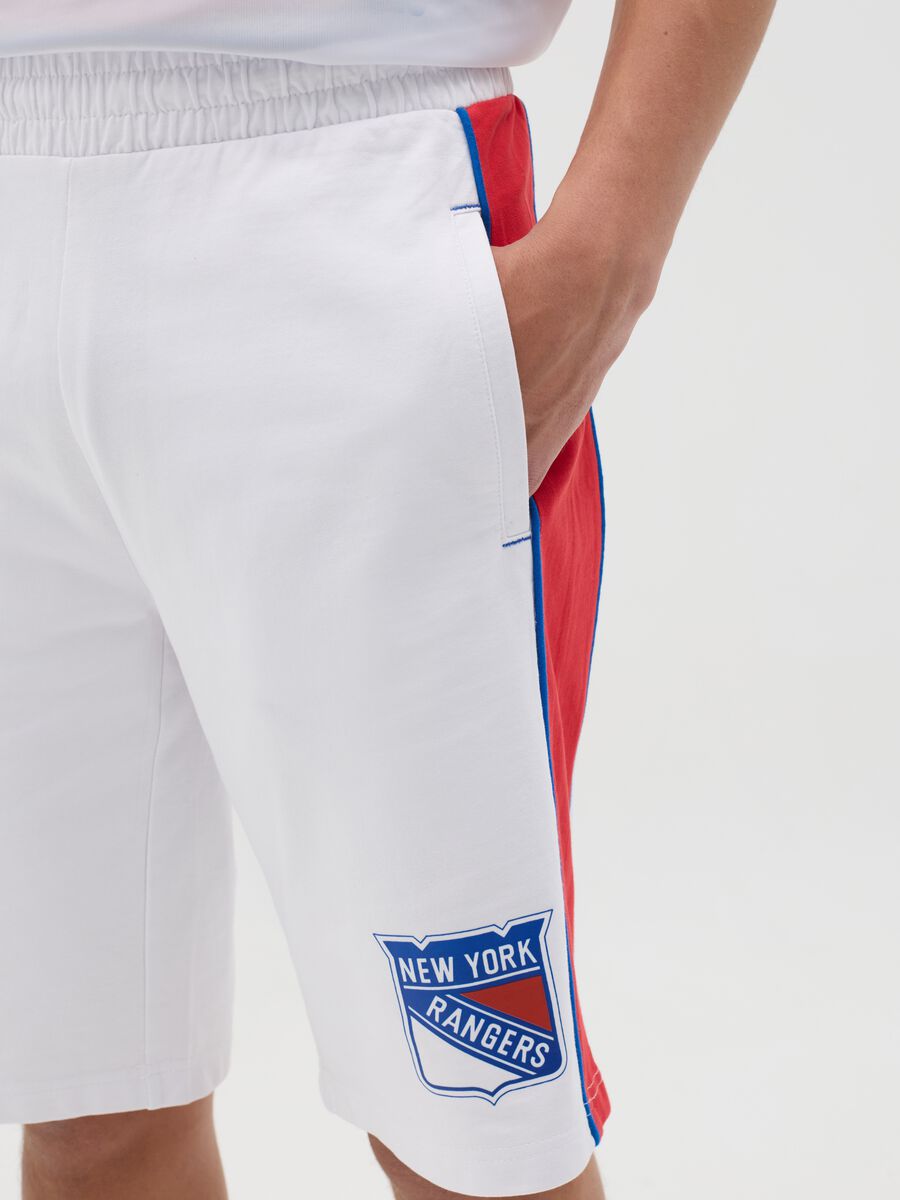 White Shorts with Rangers Print_2