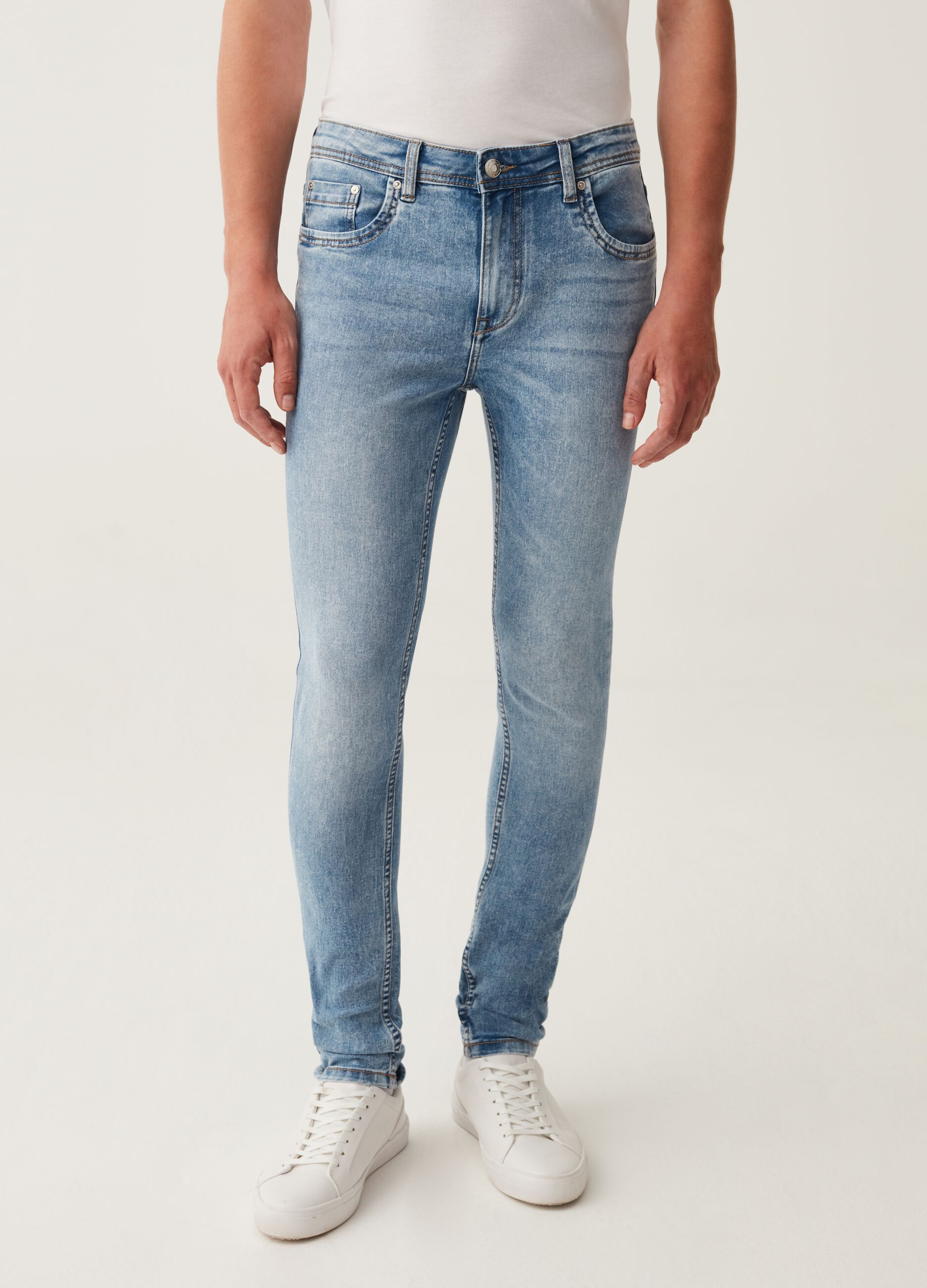 Jeans super skinny fit cinque tasche_1