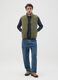 Green blended regular fit gilet_0