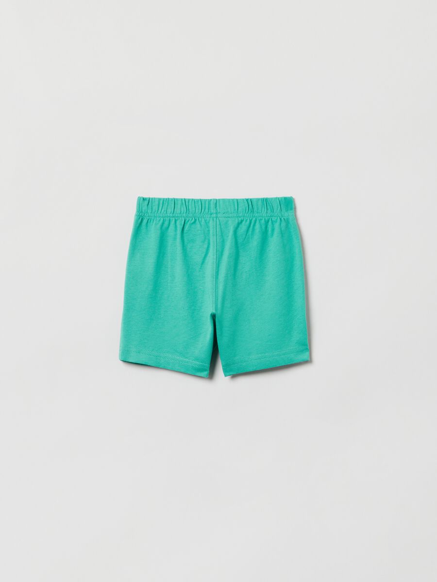 Organic cotton shorts with drawstring_1