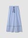 Light blue pure cotton palazzo trousers_4