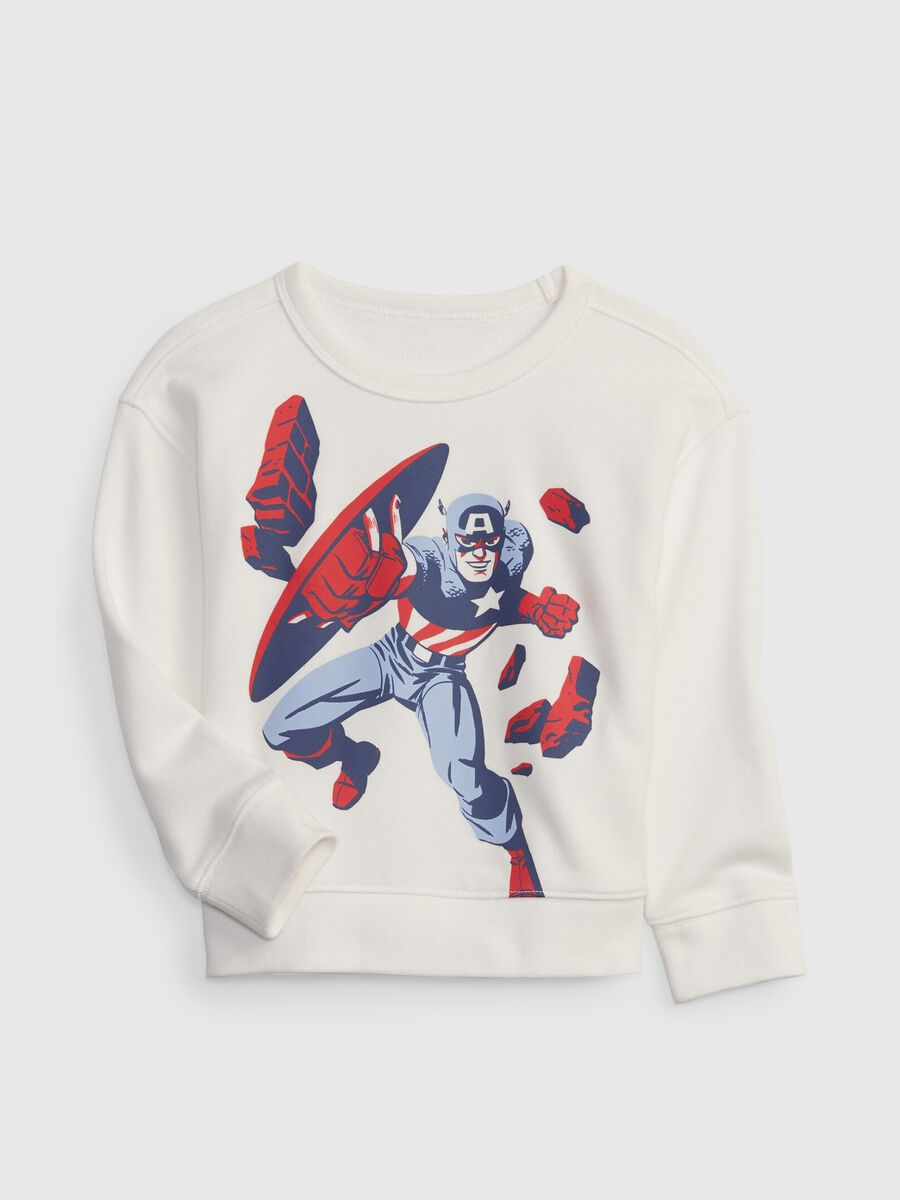 Sweatshirt with Captain America print_0