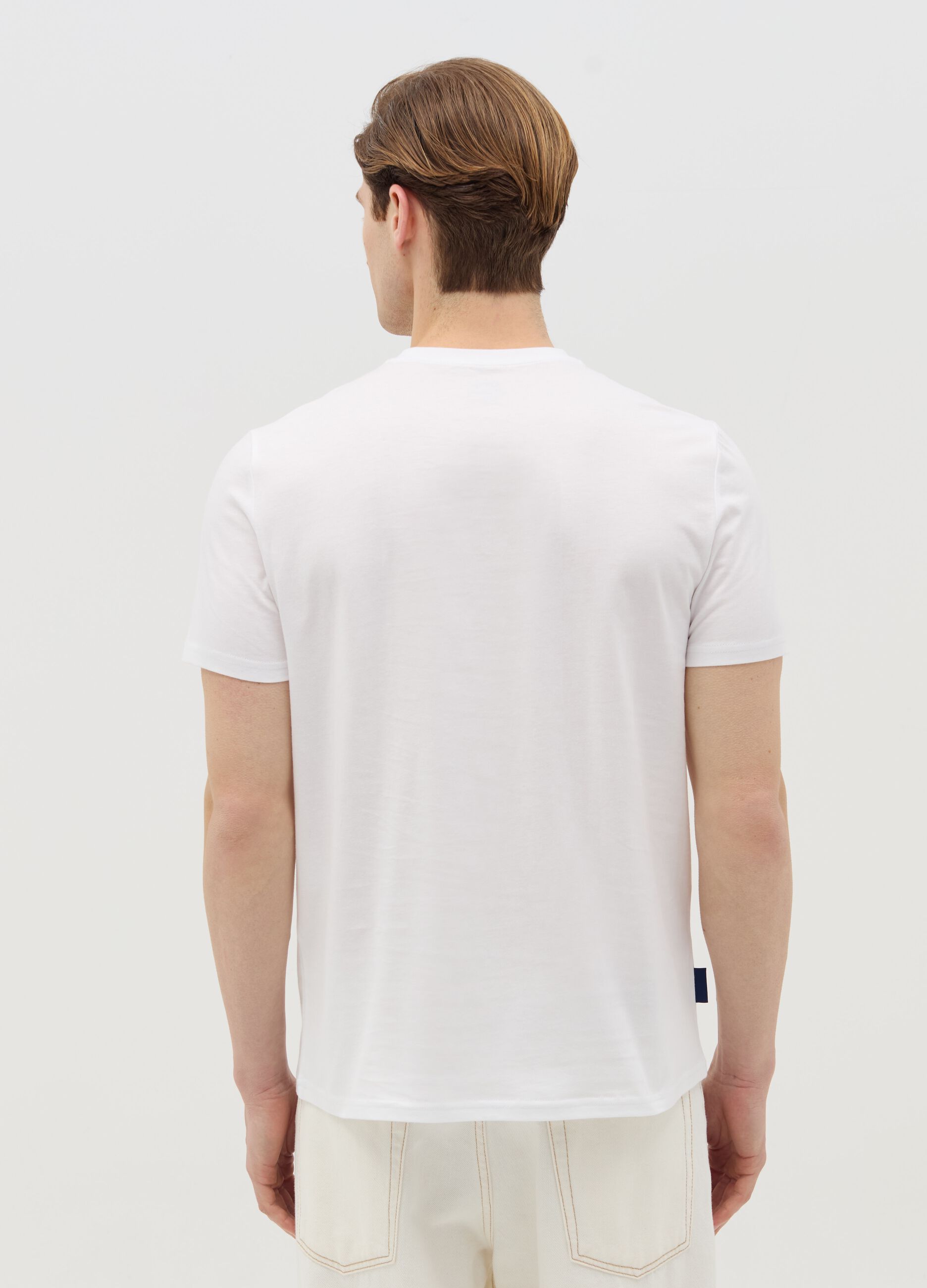 T-shirt in cotone con stampa "Venice Italy"