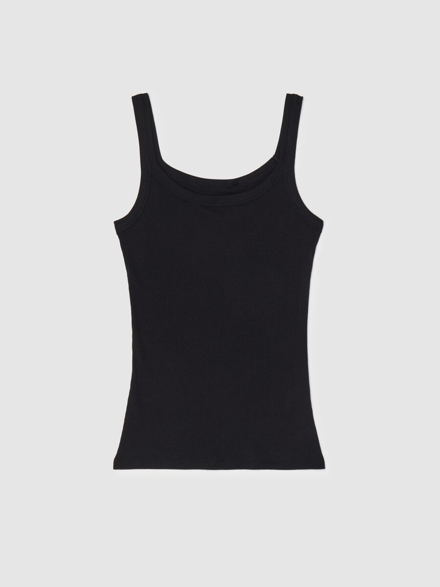Ribbed vest with round neck_4