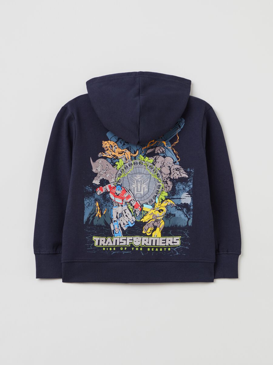 Full-zip con cappuccio stampa Transformers_1
