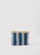Multicolour clutch in pure woven paper fabric with slogan_1