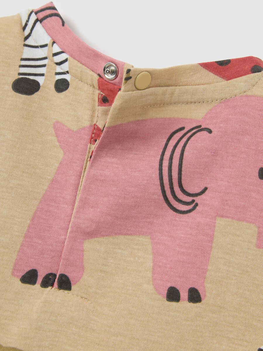 Children's multicolour pure cotton regular fit T-shirt with pattern_3