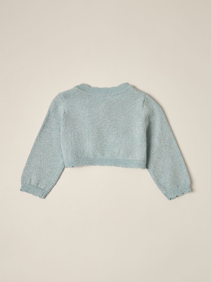 IANA newborn girl cardigan in cotton blend_1