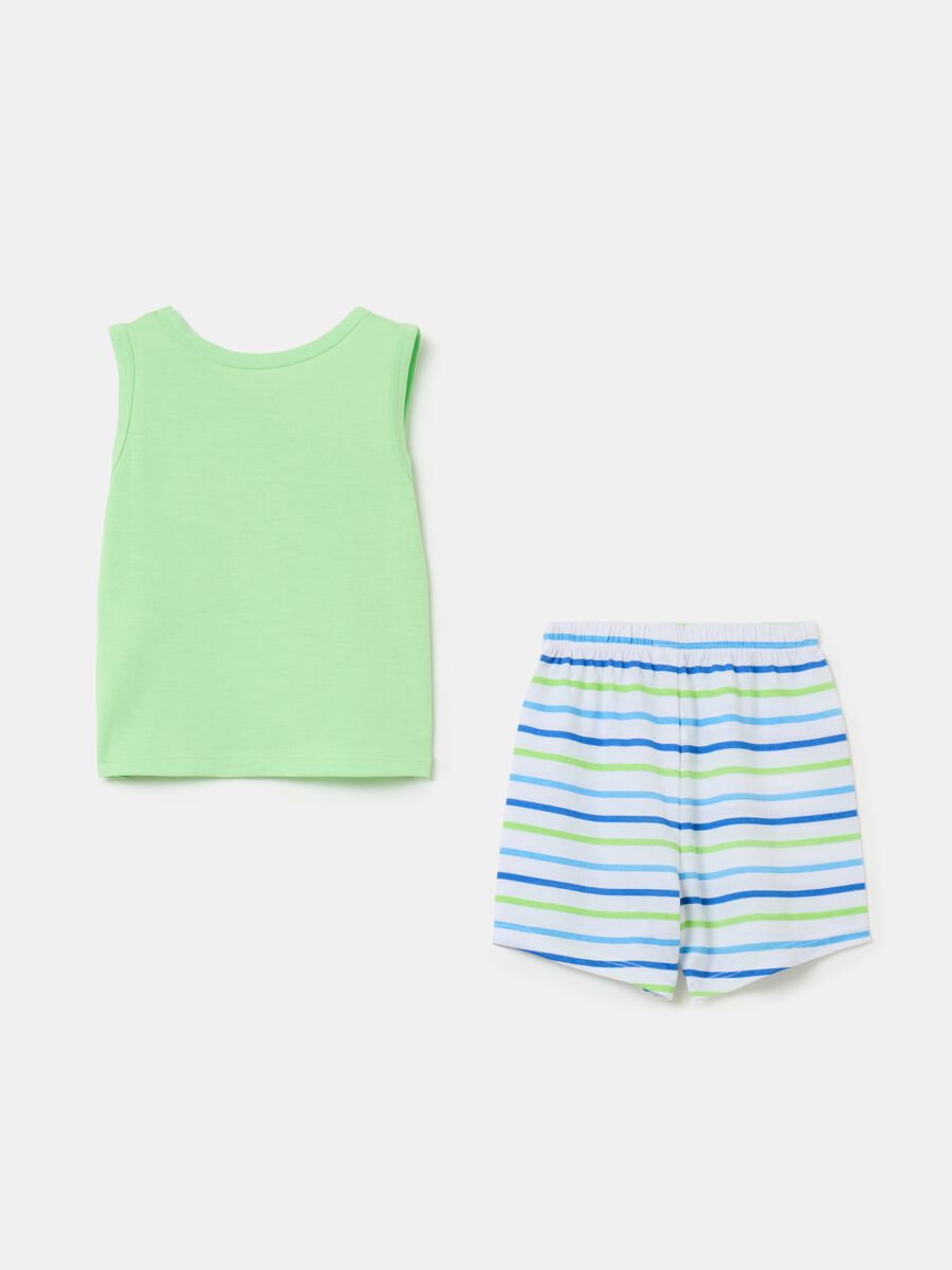 Organic cotton pyjamas with print_1
