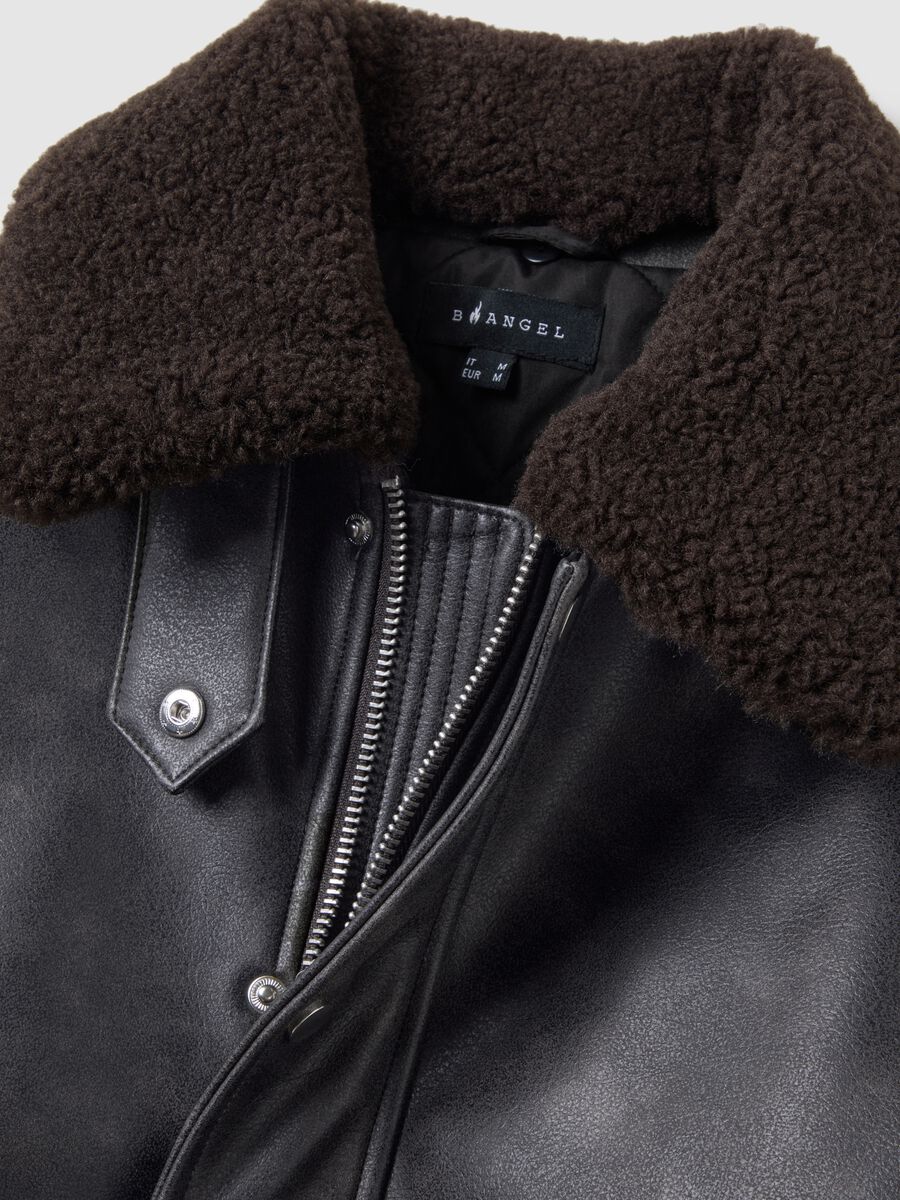 Bomber grigio regular fit e zip_5