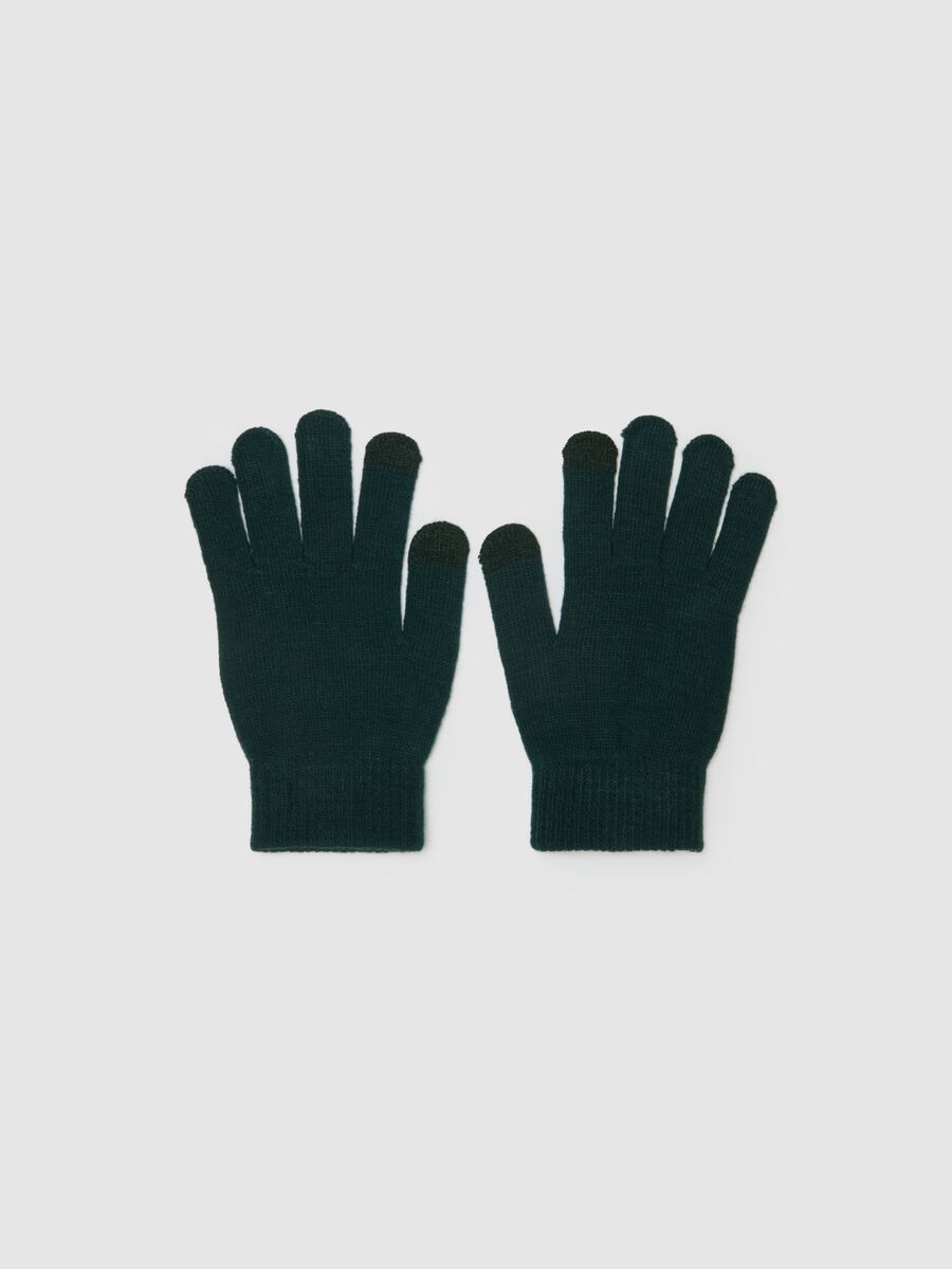 Touch-screen gloves with Christmas print_0