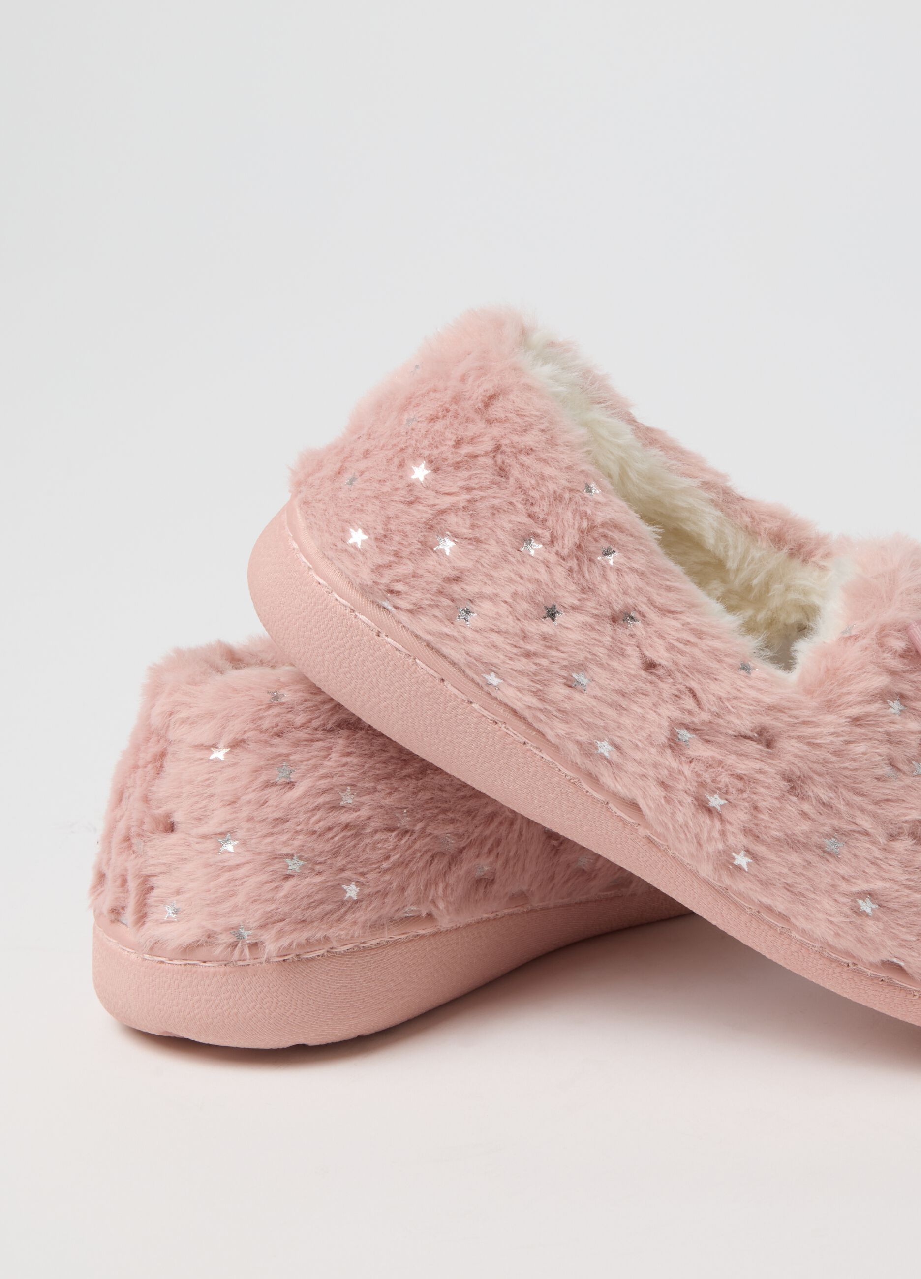 Mixed Pink Slippers with Bow