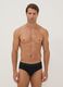 Tripack di slip neri in cotone organico_0