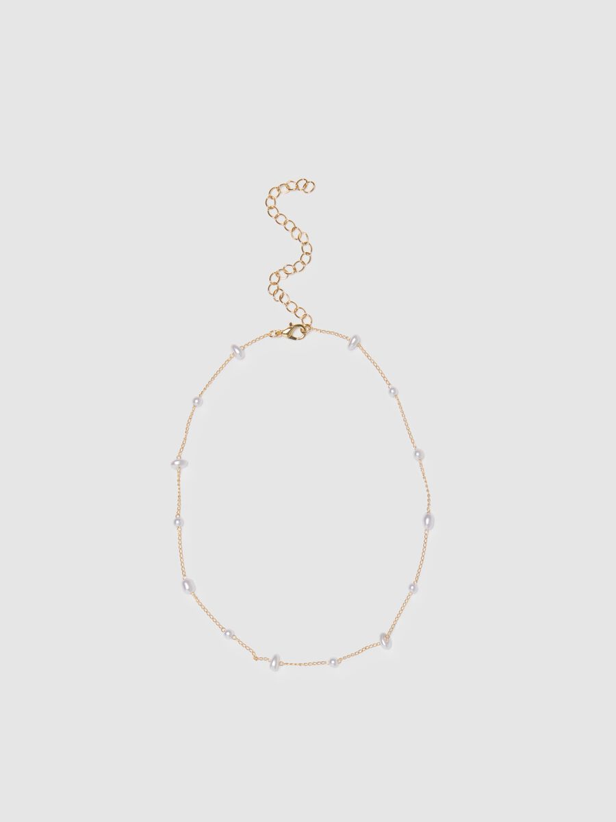 Multicolour Necklace with Pearls_0