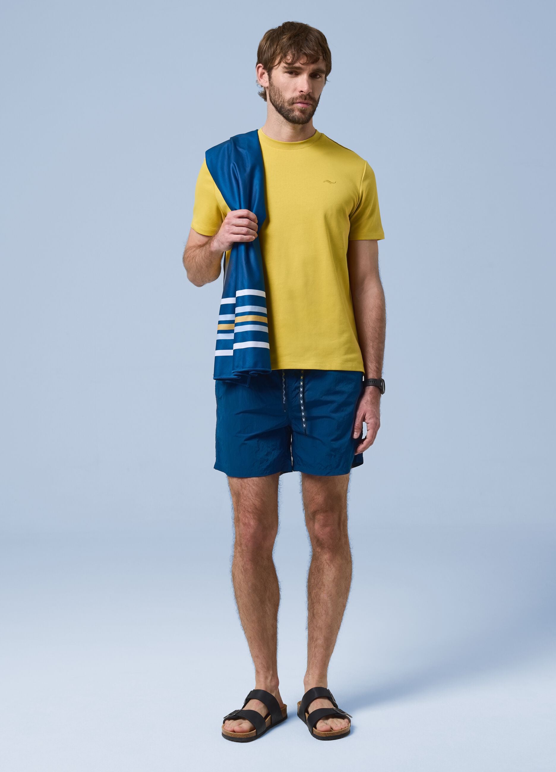 Costume boxer ALTAVIA SAILNG blu con vita elasticizzata