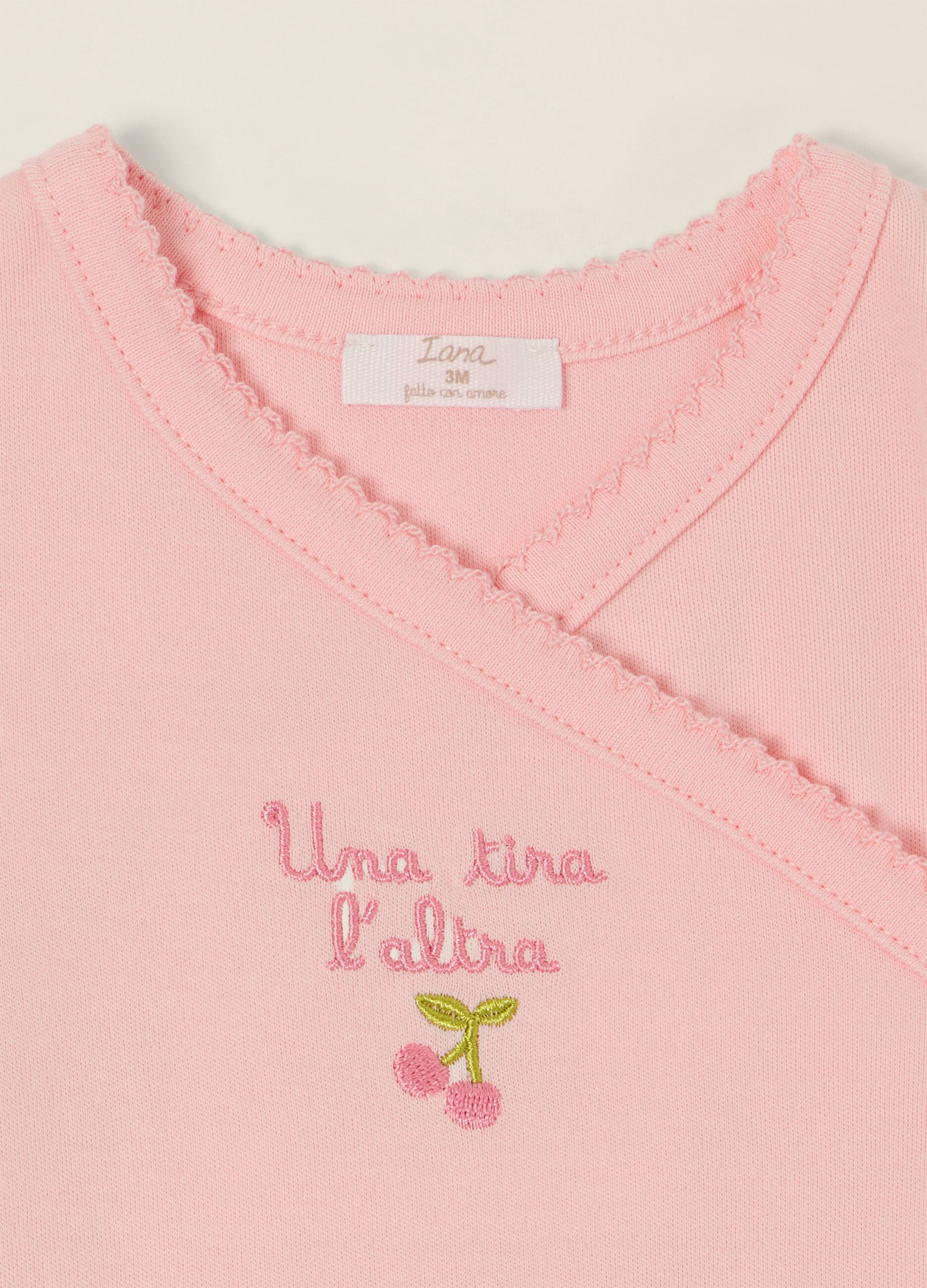 Two-pack of multicolour pure cotton bodysuits