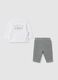 Newborn set in pure white and grey cotton_0
