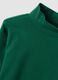 Green crew-neck T-shirt in stretch organic cotton_2