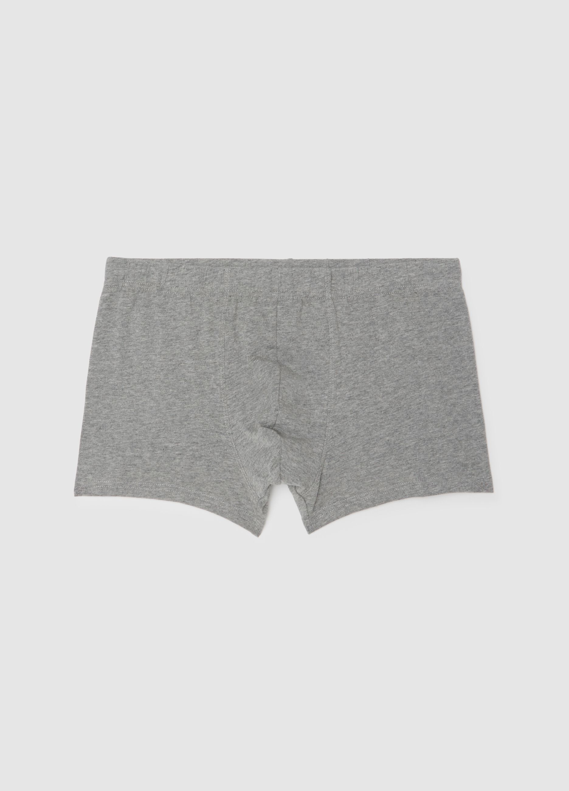 Grey Cotton Regular Fit Boxers