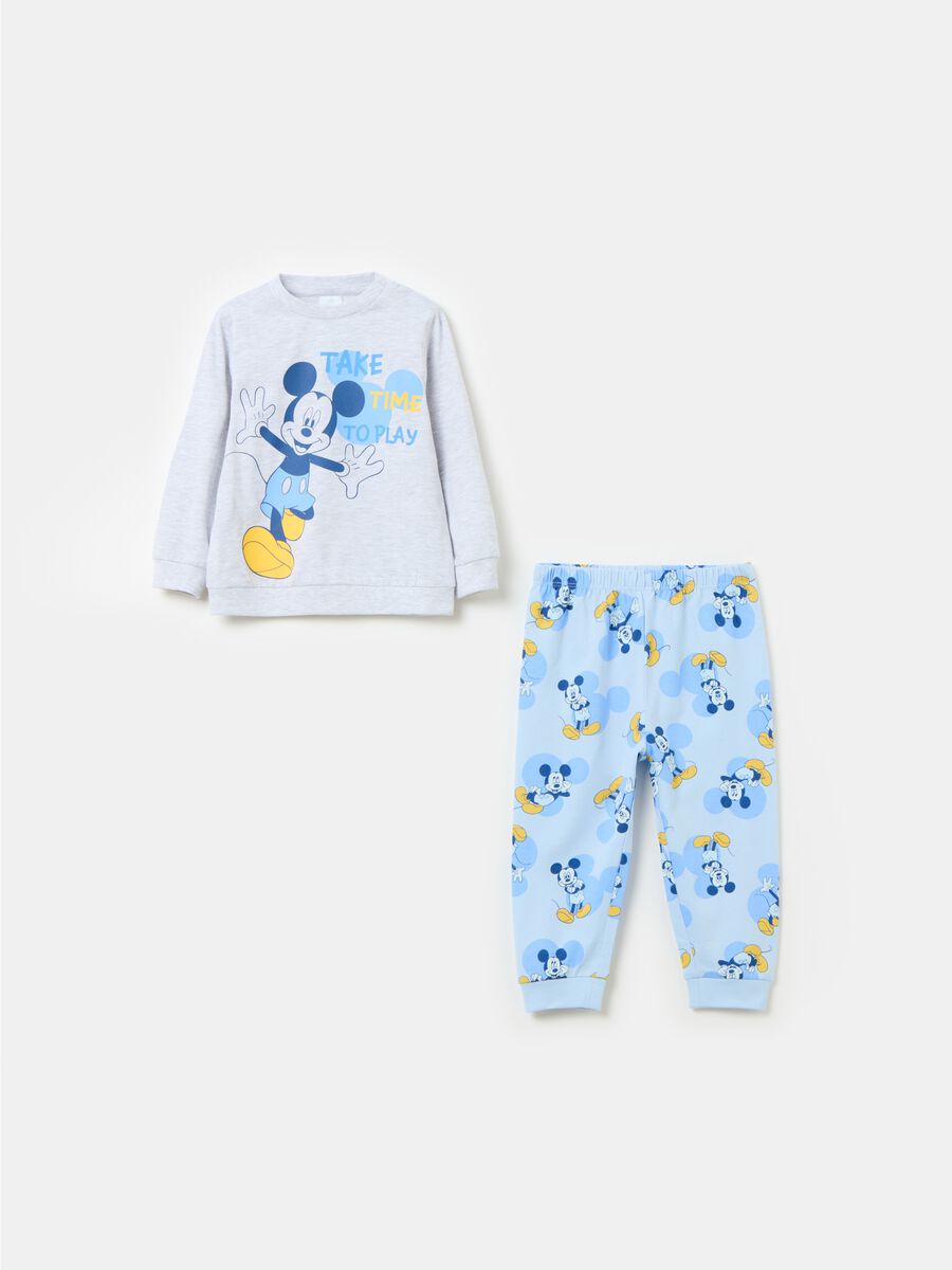 Organic cotton pyjamas with Mickey Mouse print_0