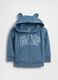 Cotton blend hooded sweatshirt with logo_0