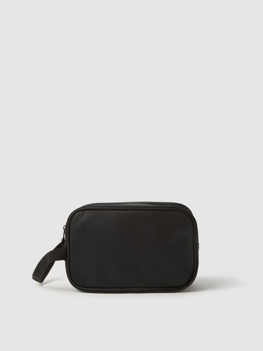 Black Bag in Mixed Fabric_0