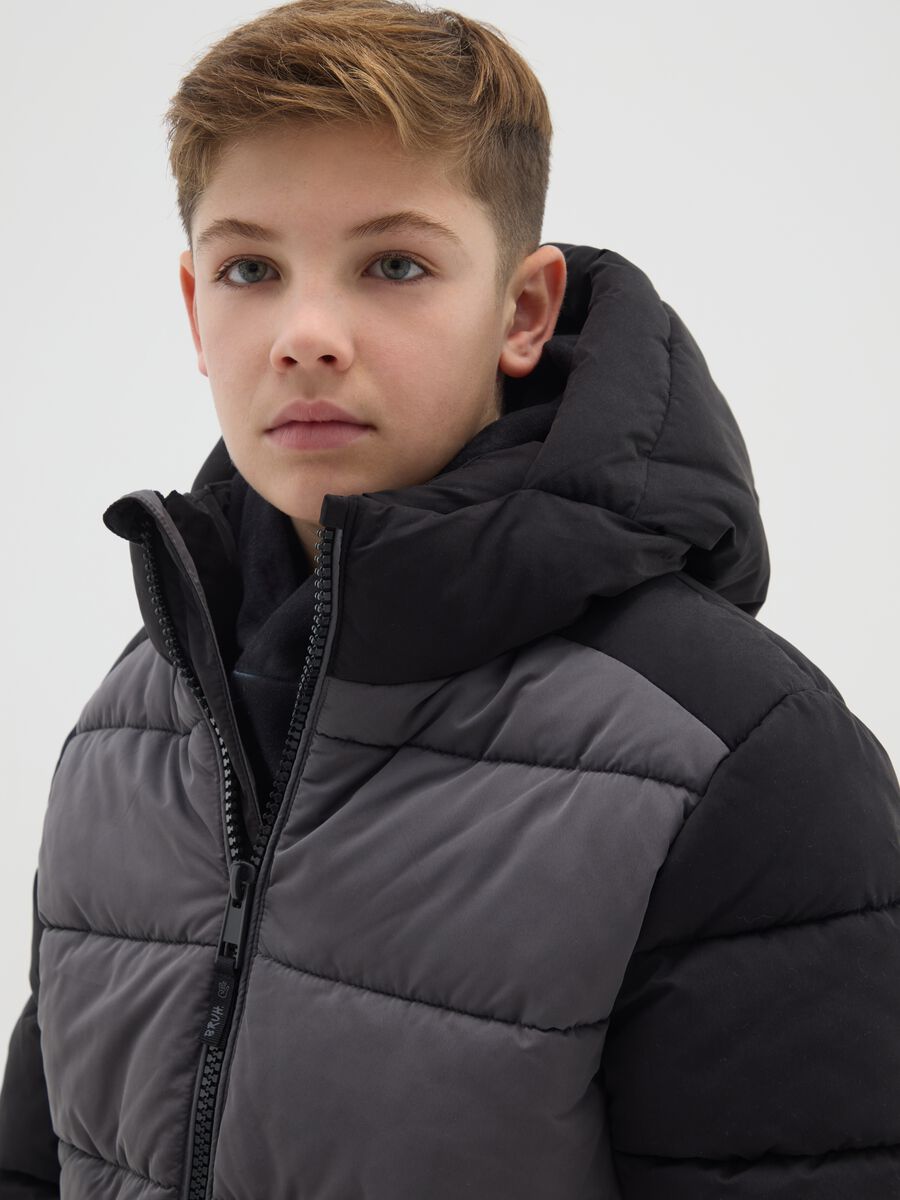 Giacca imbottita da ragazzo grigia regular fit_2