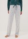 Green crew-neck pyjamas in pure organic cotton_2