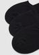 Triple pack of black stretchy cotton blend sports socks_2