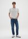 Blue pure cotton jeans with relaxed fit_0