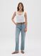 Women's jeans in pure cotton denim regular fit_0
