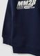Blue pure cotton crew-neck sweatshirt with Mickey print, oversized fit for boys_3